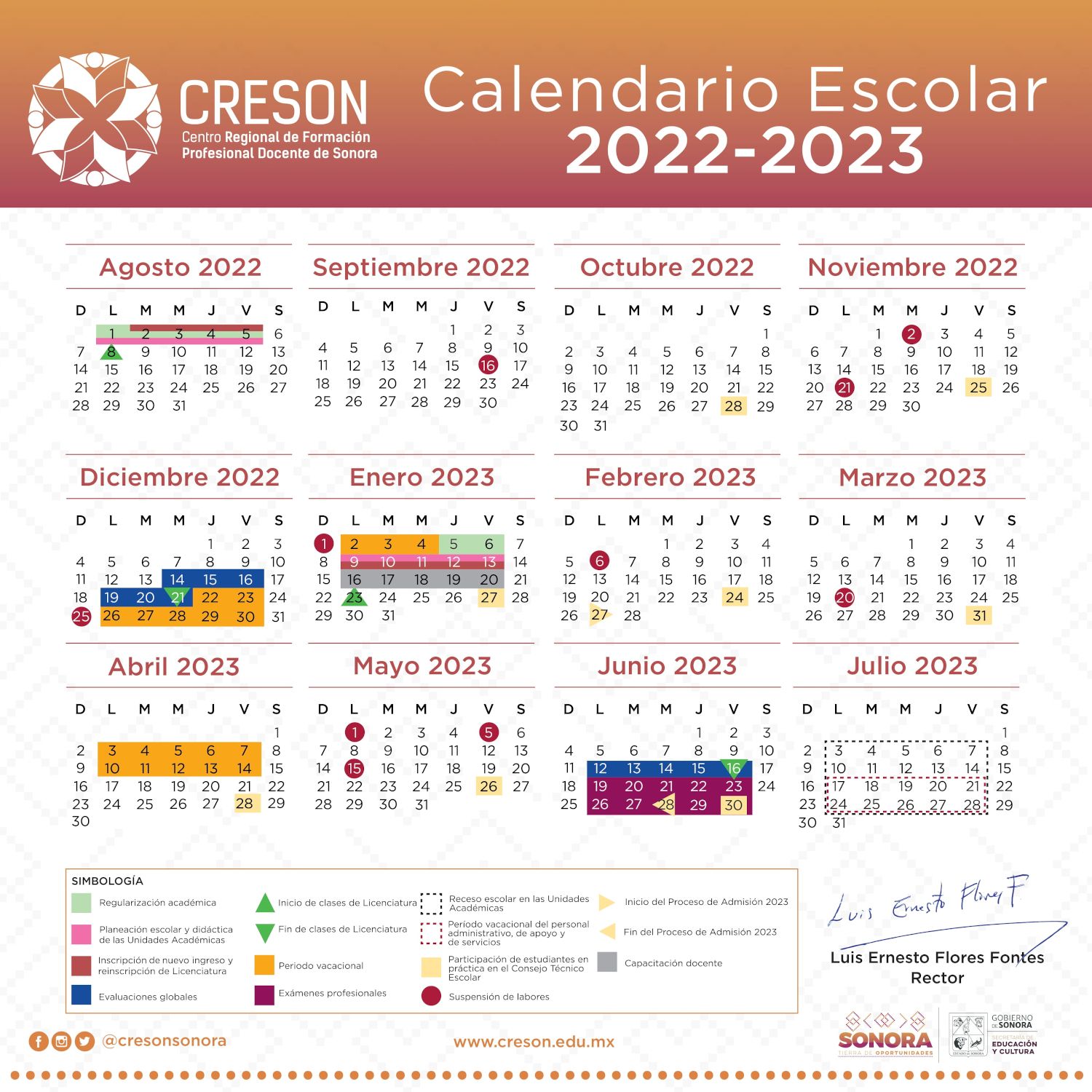 Creson Calendario Escolar 2022 2023 4965